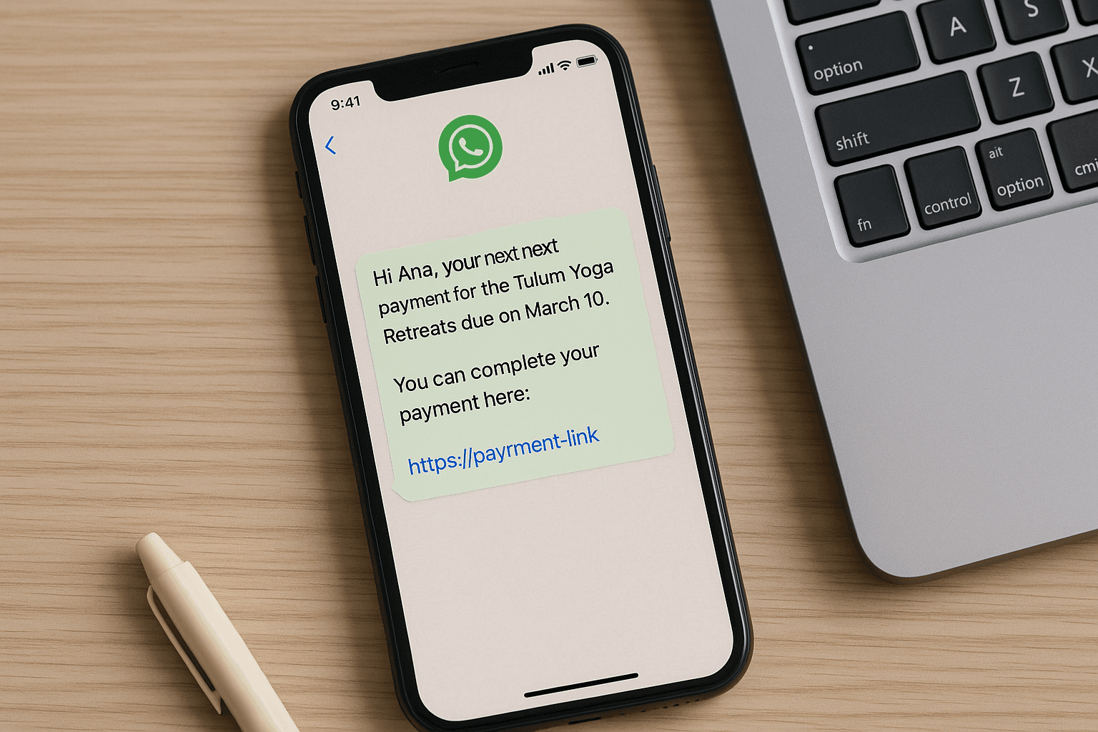 Cómo enviar recordatorios de pago automáticos por WhatsApp