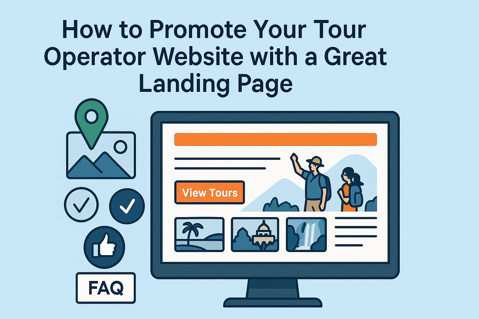 How to Promote Your Tour Operator Website with a Great Landing Page