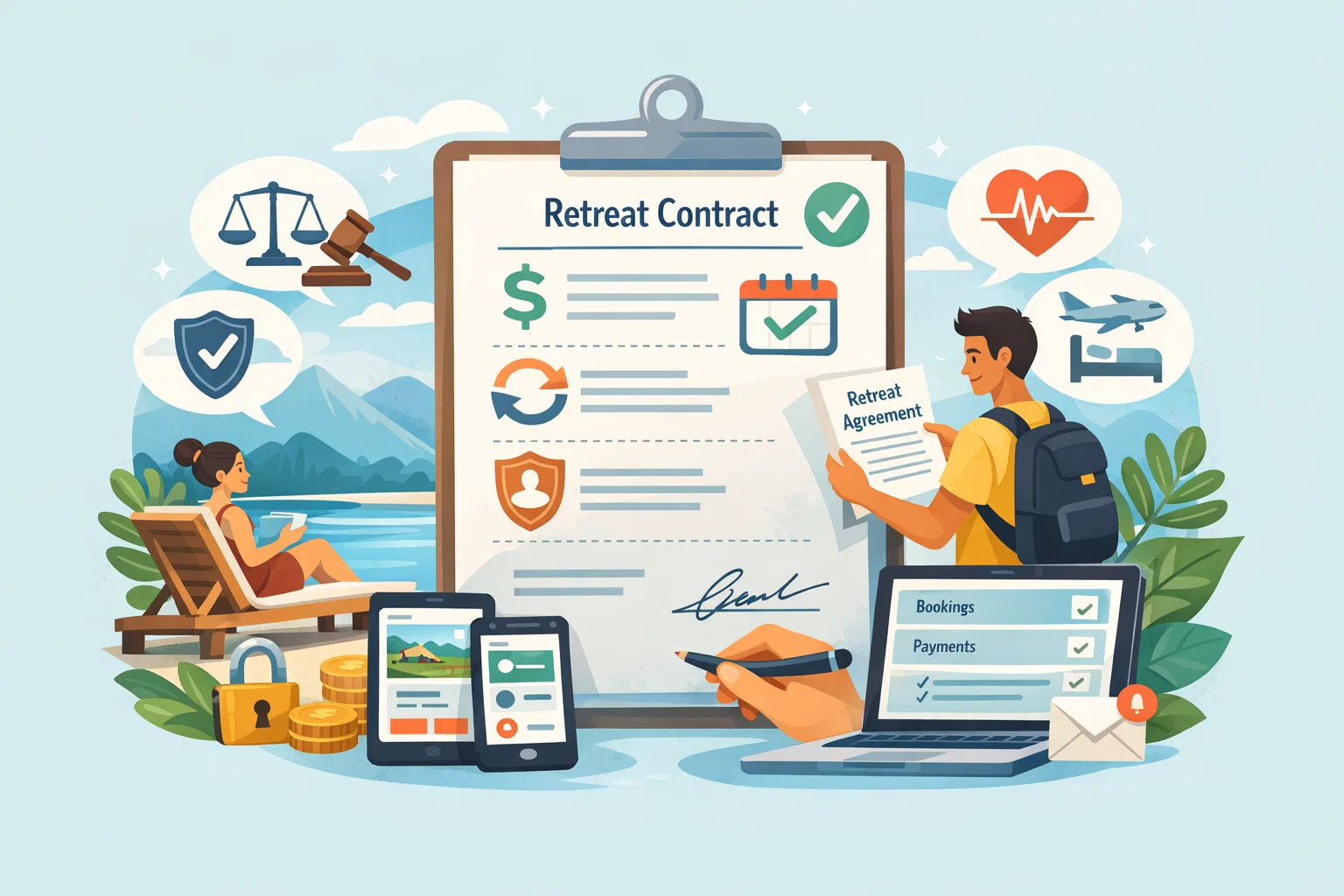 Retreat Contract Template : What Hosts Should Include for Clear Expectations
