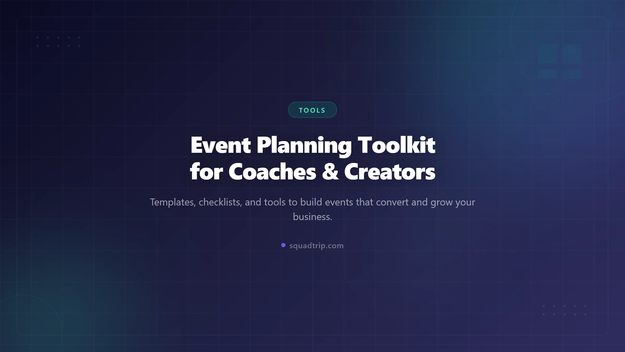 Event Planning Toolkit for Coaches (2026)