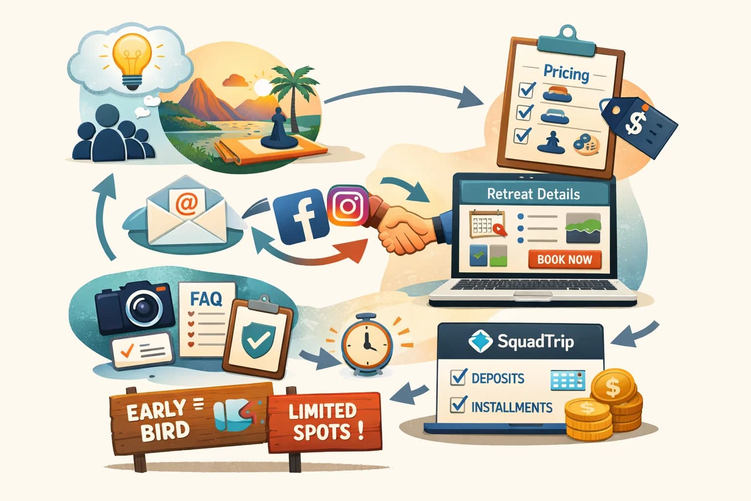 How to Market a Retreat: A Step-by-Step Guide for First-Time Hosts