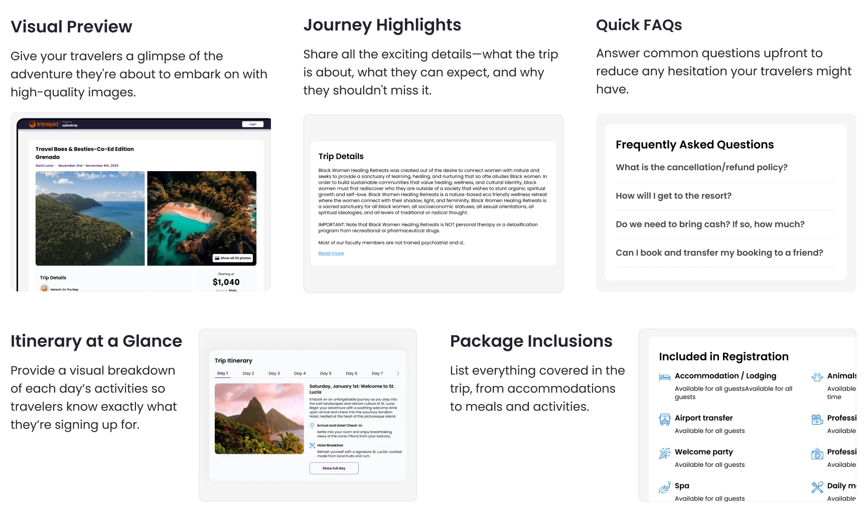 SquadTrip|Create Stunning Trip Landing Pages in 5 minutes with SquadTrip